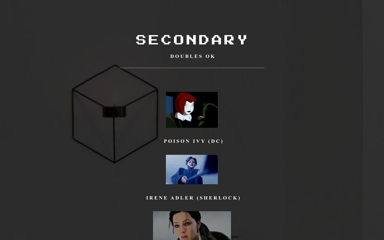Carrd profile picture for @secondary